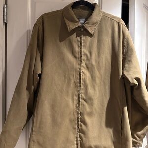 Oversized Tan Jacket Collared